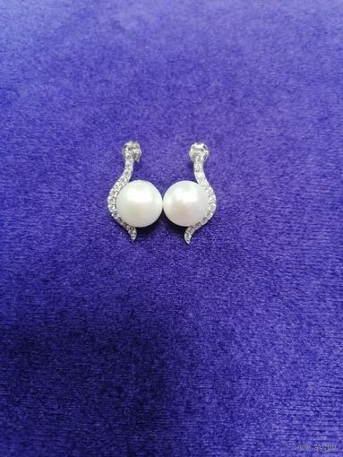 Серьги серебро 925 с рубля