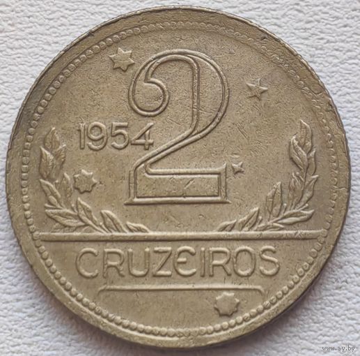 Бразилия 2 крузейро 1954