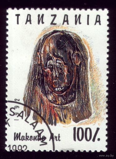 1 марка 1992 год Танзания Абориген 1441