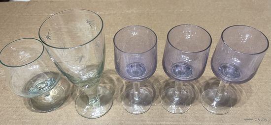 Рюмки. Цветные стекло. Советские