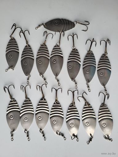 Блесна ВОЛГА МАЛАЯ "Военохот номер 4" СССР, клеймо. СССР