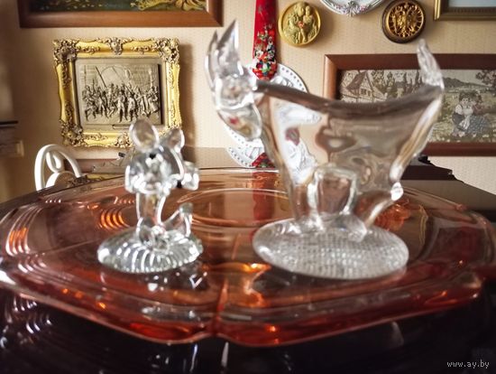 - КОЗЁЛ и МЫШЬ хрустальные