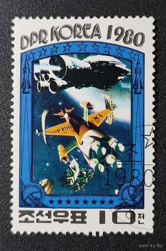 Марка Северная Корея Космос 1980г. 1.44