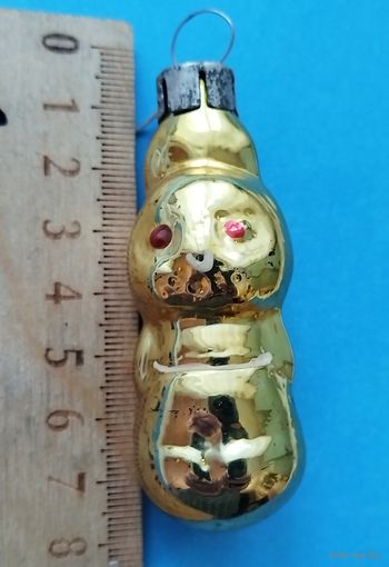 Ёлочная игрушка из СССР. Зайчик). С рубля