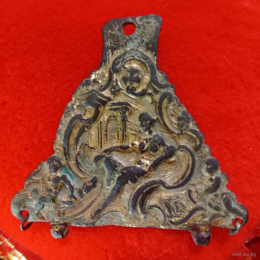 Элемент старого украшения позолота винтаж