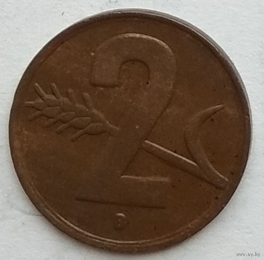 Швейцария 2 раппена 1948 г.