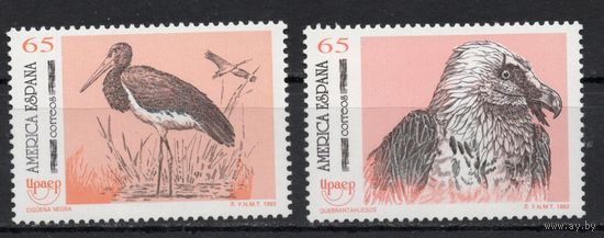 Испания 1993. Птицы 2 марки 3128-29