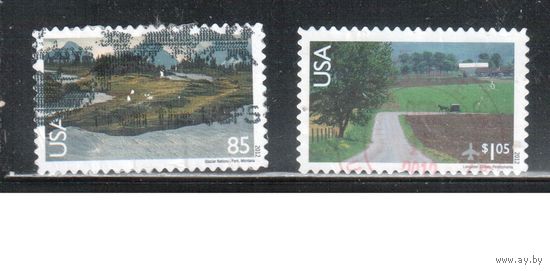 США-2012 (Мих.4788-4789) , гаш. , Ландшафты (полная серия) (2)