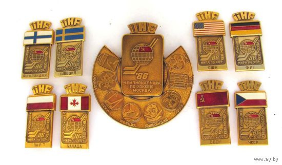1986 г. Чемпионат мира по хоккею. Москва.