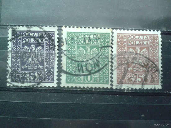 Польша 1928 Стандарт, гос. герб Полная серия