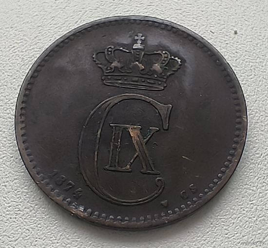 Дания 5 эре, 1874  1-3-26