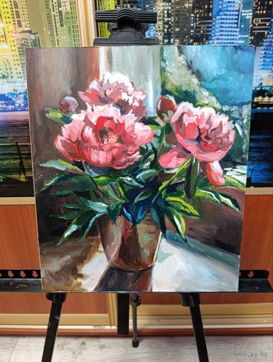 Картина пионы