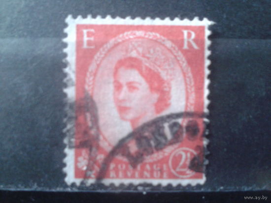 Англия 1958 Королева Елизавета 2  2,5 пенса
