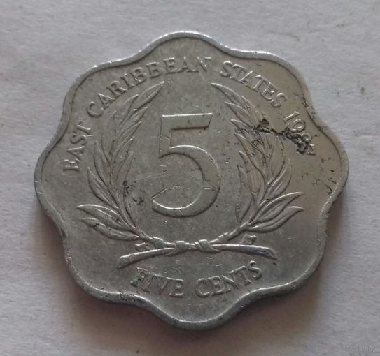 5 центов, Восточные Карибы 1997 г.