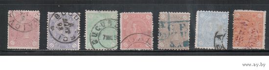Румыния-1890, (Мих.83-89) гаш. , Стандарт, Король Карл I, (полная серия)(3)