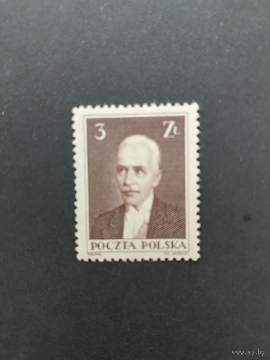 Польша 1935 Марка из серии "Различные достопримечательности и Президент Польши Игнаций Мосцицкий" (чистая* след от наклейки) Mi.311 каталог 5.00 евро