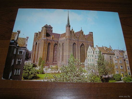 Гданьск Польша Костел 1972 год Издание RUCH чистая