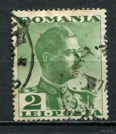 Королевство Румыния - 1935/1940 - Король Кароль II 2L - [Mi.492] - 1 марка. Гашеная.  (Лот 20Gs)-T41P15
