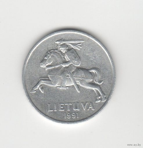 5 центов Литва 1991 Лот 8699