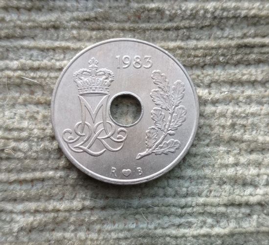 Werty71 Дания 25 эре 1983