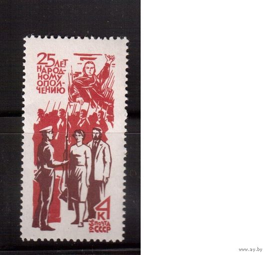 СССР-1966, (Заг.3340), **  , Народное ополчение