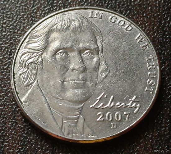 США 5 центов, 2007  D   ( 1-2-6 )