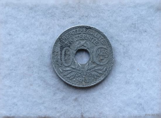 Werty71 Франция 10 сантимов 1941