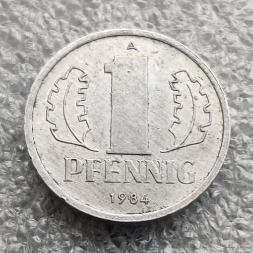 Германия - ГДР 1 пфенниг  1984 г.   (маленькая цифра)