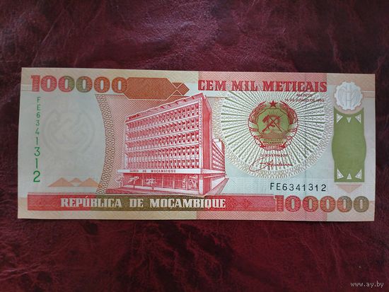100000 метикал Мозамбик 1983 г.