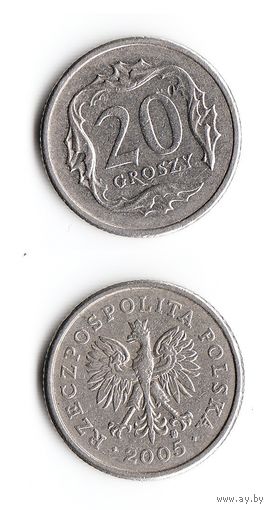 20 грошей Польша 2005 года