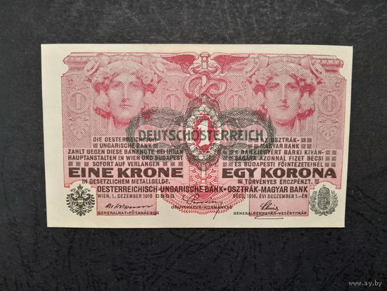 1 крона 1919 года. Австрия.  аUNC. Распродажа