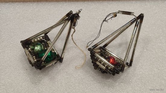 Игрушка елочная Корзинка стеклярус