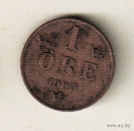 Швеция 1 эре 1907