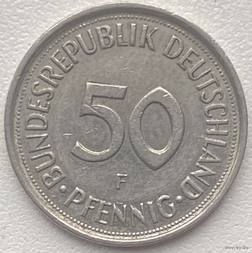 Германия 50 пфеннигов 1985 г. F