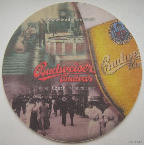 Бирдекель (подставка под пиво) Budweiser (Чехия). В ассортименте. Цена за 1 шт.