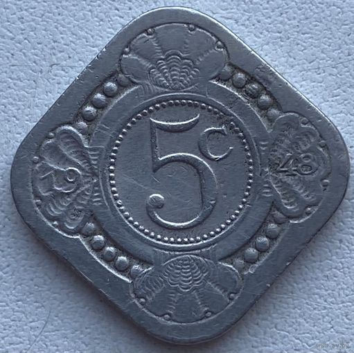 Кюрасао 5 центов 1948 г.