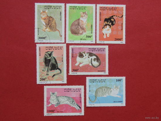 Вьетнам 1990г. Коты.