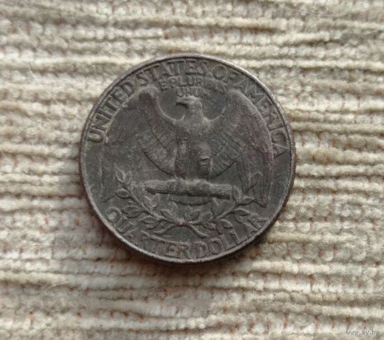 Werty71 США 1 квотер 25 центов 1/4 доллара 1987 P Орёл