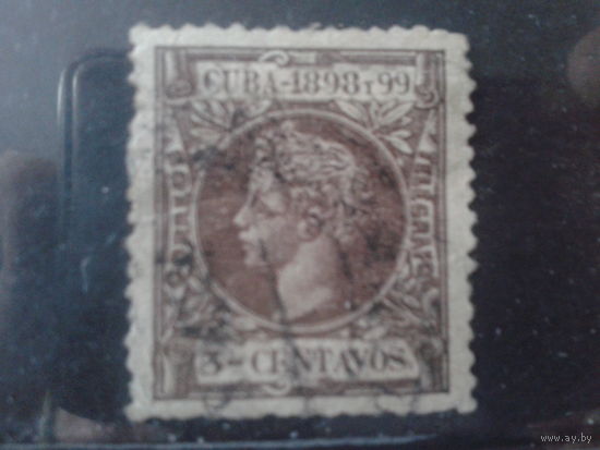 Куба 1898 Король Альфонс 13 3 с