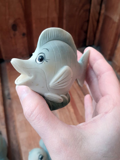 Лот С 1 РУБЛЯ! много лотов! Сувенирная фигурка РЫБКА полистоун