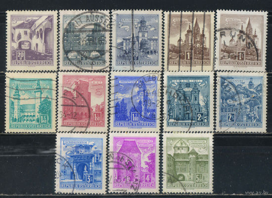 Австрия Респ 1957-68 Вып Туризм Виды Стандарт #1044-49,1051,1053,1102,1114,1119,1256