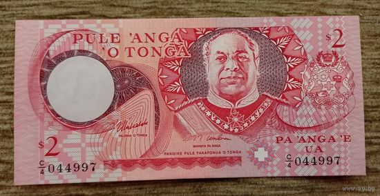 Werty71 Тонга 2 паанга 1995 UNC банкнота