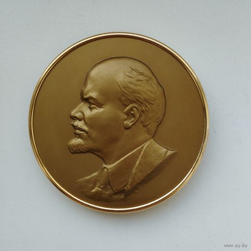 Плакетка настольная "В. И. Ленин", медальер Н. Соколов