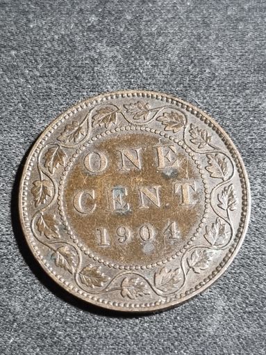 Канада 1 цент 1904 (1 предложение на АУ)