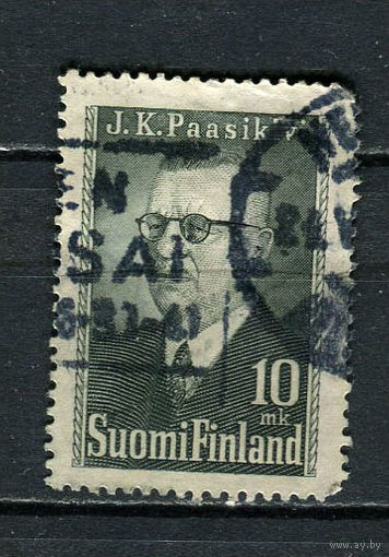 Финляндия - 1947 - Юхо Кусти Паасикиви, президент - [Mi. 334] - полная серия - 1 марка. Гашеная.  (Лот 45Gs)-T41P16