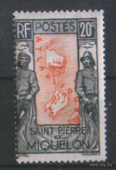 С-П и М. 1932 -- 33 гг. Рыбаки. Карта островов. чиСт.