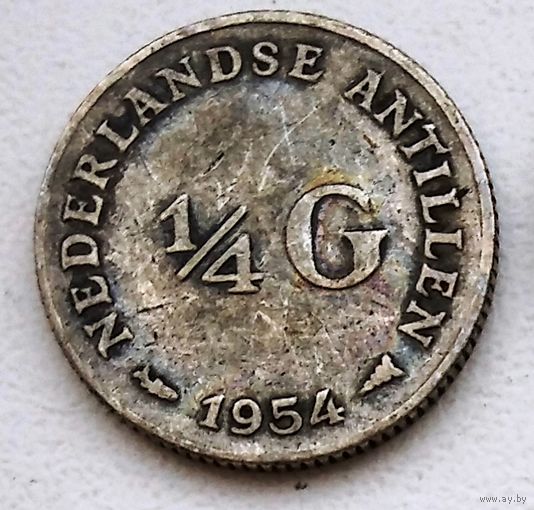 Нидерландские Антильские острова 1/4 гульдена, 1954 1-1-4