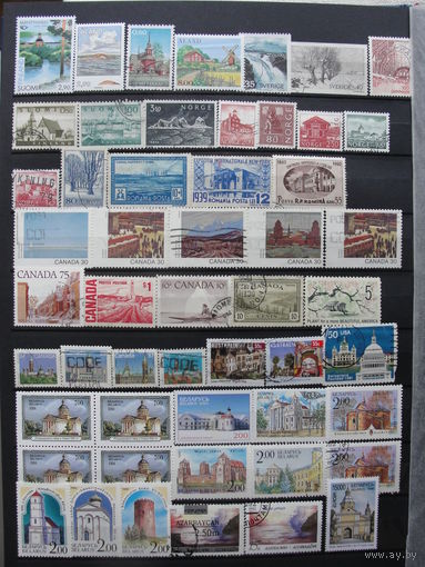 Продажа коллекции с 1 рубля! Культура и искусство на почтовых марках мира.