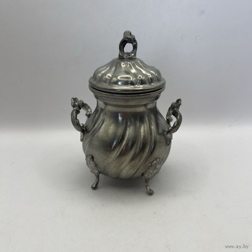 Сахарница оловянная. Италия. Арт 3233