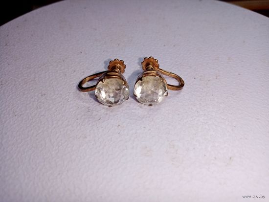 С рубля без мц. серьги-гвоздики ЮРСБ3 сЗвезда875пр.